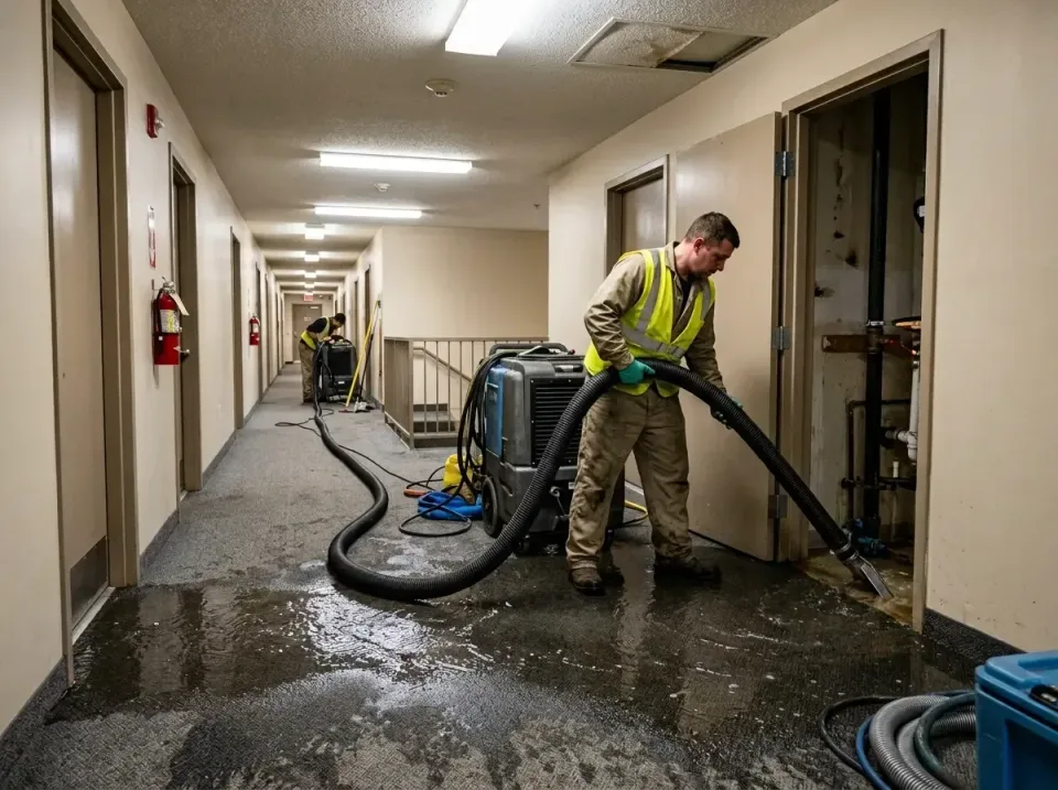 multi-unit-apartment-hallway-f-005 — frequently asked questions, Emergency Burst Pipe Water Extraction & Removal in Falfurri…